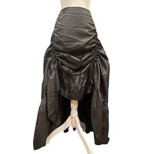Scarlet Darkness Gothic Renaissance High-Low Bustle Skirt 2XL Black